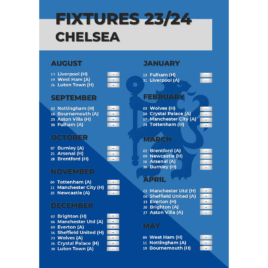 Chelsea – Harmonogram Meczów Premier League 23/24