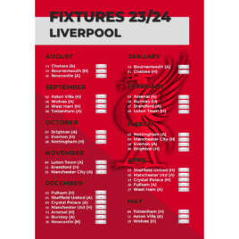 Liverpool – Harmonogram Meczów Premier League 23/24